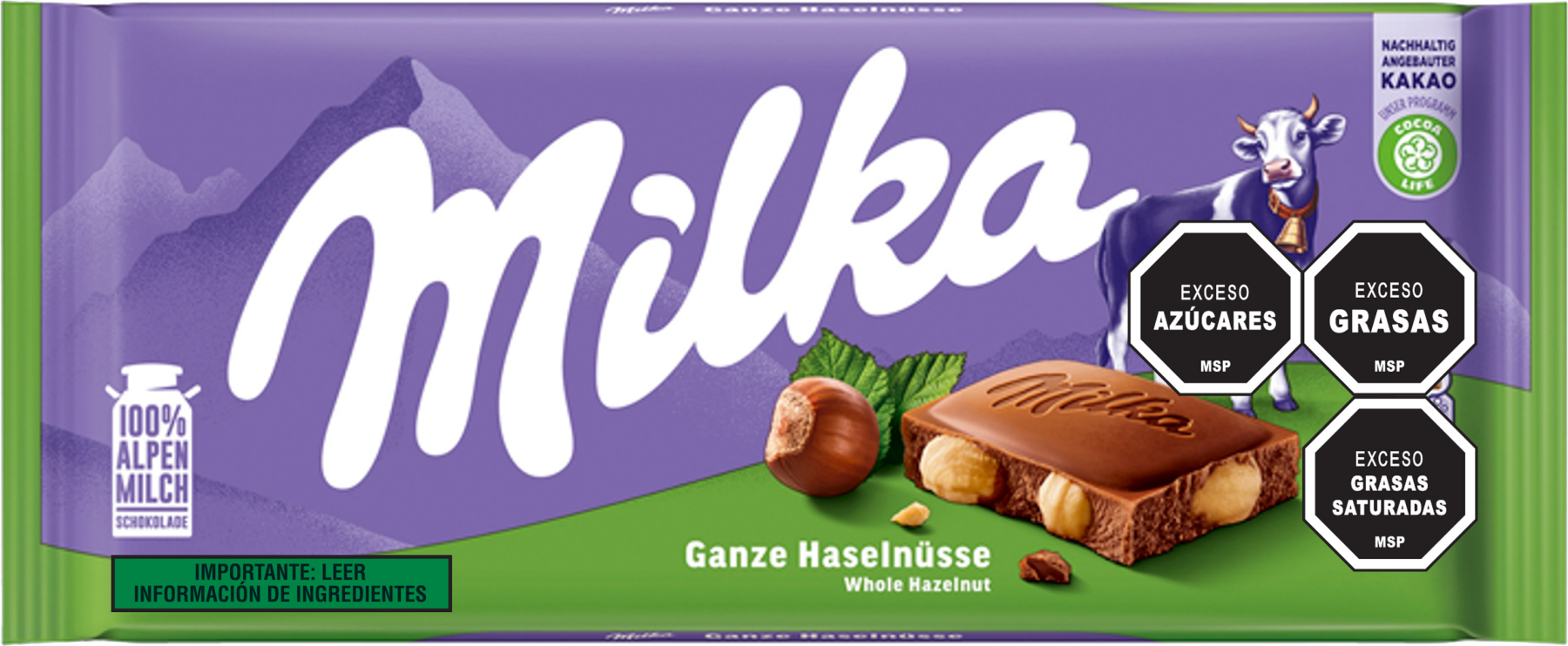 Milka Whole Nut Avellanas 100g - Nerilan Uruguay
